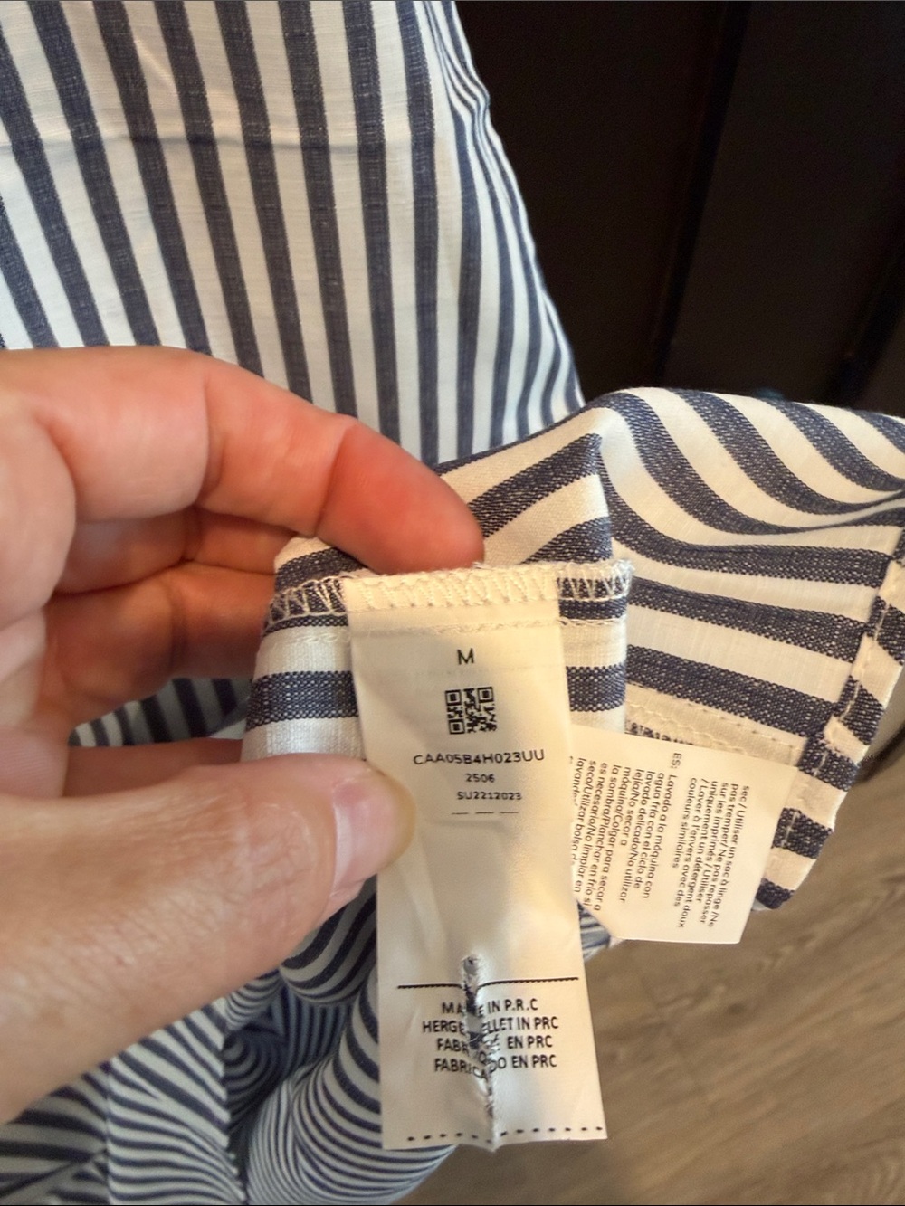 Cupshe Blue and White Striped Mini Dress - Picture 2 of 5